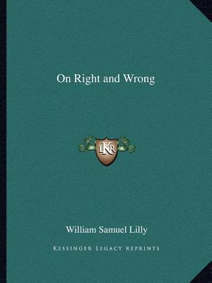 On Right and Wrong 1162602317 Book Cover