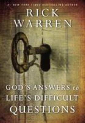 God's Answers to Life's Difficult Questions 0310340756 Book Cover