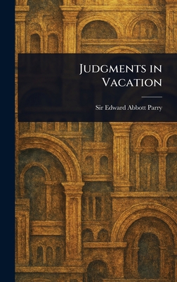 Judgments in Vacation 1023428490 Book Cover