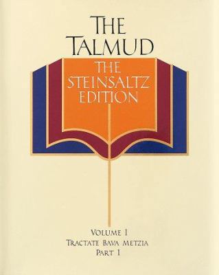 The Talmud, the Steinsaltz Edition, Volume 1: B... 0394576667 Book Cover