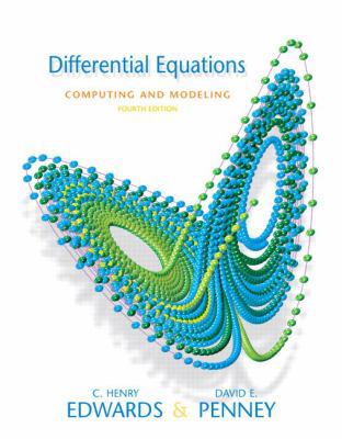 Differential Equations Computing and Modeling 0136004385 Book Cover