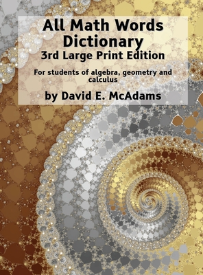 All Math Words Dictionary: For students of alge... [Large Print] 1632702843 Book Cover