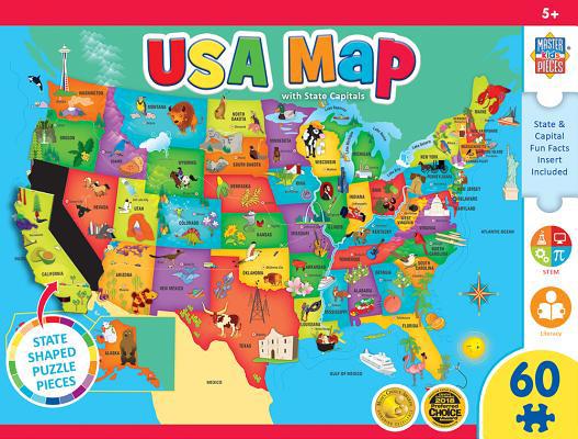 Video Game USA Map Puzzle Book