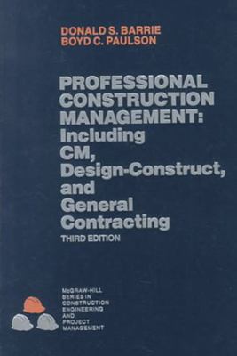 Professional Construction Management 0070038899 Book Cover