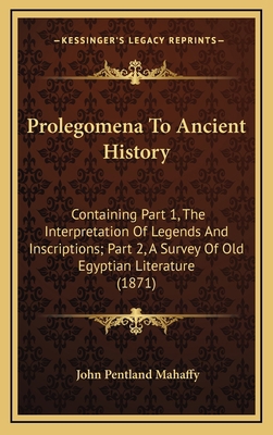 Prolegomena To Ancient History: Containing Part... 1165056127 Book Cover