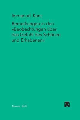 Bemerkungen in den Beobachtungen über das Gefüh... [German] 3787309004 Book Cover