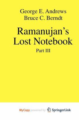 Ramanujan's Lost Notebook: Part III 146143811X Book Cover