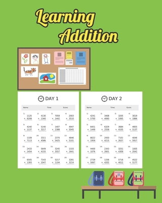 Learning Addition: 100 days of learning additio... B08JF2DH5T Book Cover