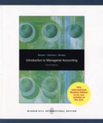 Introduction to Managerial Accounting 0071287639 Book Cover