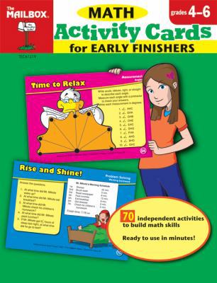 Activity Cards for Early Finishers: Math (Grs. ... 1562348949 Book Cover