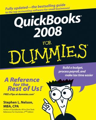 QuickBooks 2008 for Dummies 0470184701 Book Cover