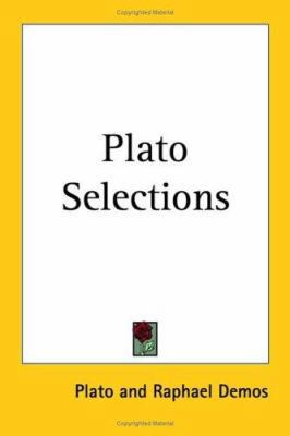 Plato Selections 1927 0766182983 Book Cover