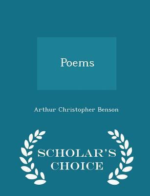 Poems - Scholar's Choice Edition 1298421047 Book Cover