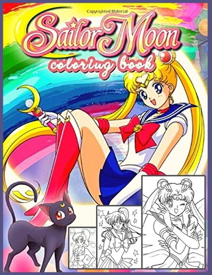 Sailor Moon: Coloring Book for Kids and Adults with Fun, Easy, and Relaxing B08RC5RHQ8 Book Cover