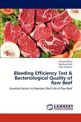 Bleeding Efficiency Test & Bacteriological Qual... 3659207020 Book Cover
