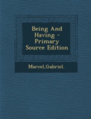 Being And Having 1294823043 Book Cover