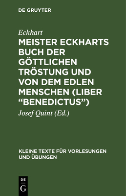 Meister Eckharts Buch Der Göttlichen Tröstung U... [German] 3111000540 Book Cover