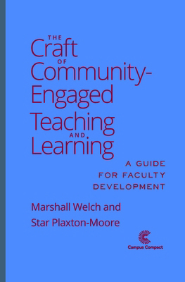 The Craft of Community-Engaged Teaching and Lea... 1733902813 Book Cover