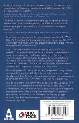 Amy Carmichael: A Life Well Placed 1780780621 Book Cover