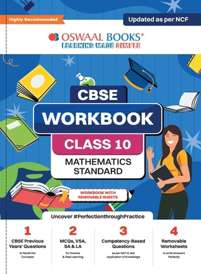 Oswaal CBSE Workbook Mathematics Class 10 Updat... 9359584940 Book Cover