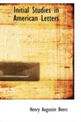 Initial Studies in American Letters 110345238X Book Cover