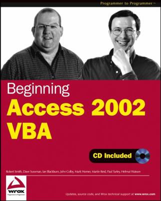 Beginning Access 2002 Vba 0764544020 Book Cover