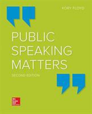 Public Speaking Matters 1260397262 Book Cover