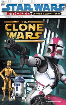 The Clone Wars Activity Book to Color With Stic... 1403752230 Book Cover