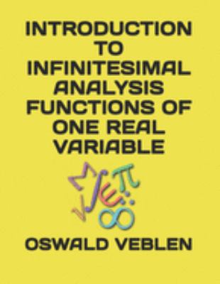 Introduction to Infinitesimal Analysis Function... 1691656623 Book Cover