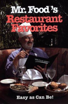 Mr. Food's Restaurant Favorites 0688156800 Book Cover