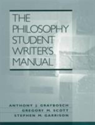 The Philosophy Student Writer's Manual 0132373718 Book Cover