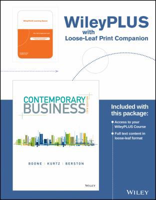 Contemporary Business, 17e Wileyplus Learning S... 111933635X Book Cover