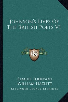 Johnson's Lives Of The British Poets V1 1163622273 Book Cover