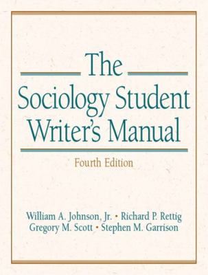 The Sociology Student Writer's Manual 0131113887 Book Cover