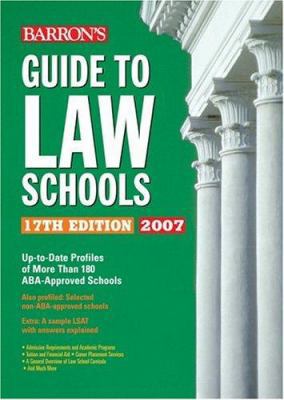 Barron's Guide to Law Schools 0764133713 Book Cover