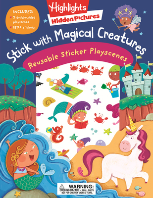 Stick with Magical Creatures Reusable Sticker P... 1639620788 Book Cover