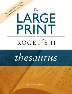 The Large Print Roget's II Thesaurus [Large Print] 0618714863 Book Cover