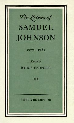 The Letters of Samuel Johnson, Volume III: 1777... 0691069298 Book Cover