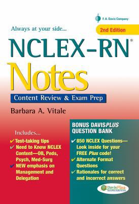 Nclex-RN Notes: Content Review & Exam Prep 0803629133 Book Cover