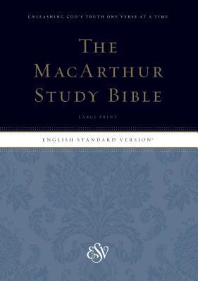 ESV MacArthur Study Bible, Large Print [Large Print] 1433555786 Book Cover