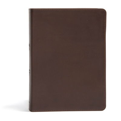 CSB She Reads Truth Bible, Brown Genuine Leathe... 1433648237 Book Cover