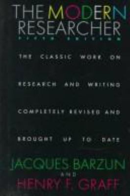 Modern Researcher 5ed CL 0395644941 Book Cover