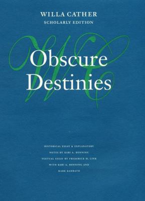 Obscure Destinies 0803214308 Book Cover