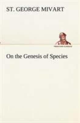 On the Genesis of Species 3849154831 Book Cover