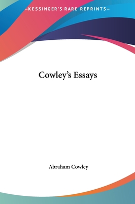 Cowley's Essays 116142735X Book Cover