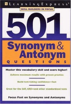 501 Synonym & Antonym Questions (501 Series) 157685423X Book Cover