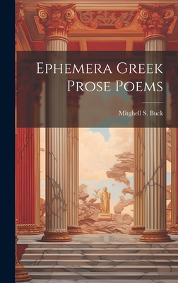 Ephemera Greek Prose Poems 1020876921 Book Cover