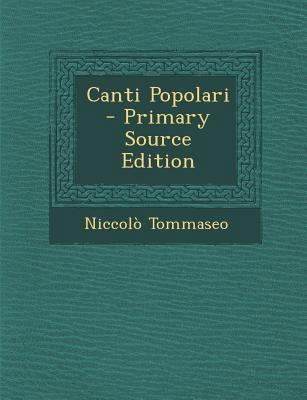 Canti Popolari [Italian] 1287532047 Book Cover