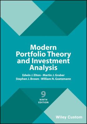 Modern Portfolio Theory and Investment Analysis 1119427290 Book Cover