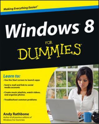Windows 8 for Dummies 111837164X Book Cover